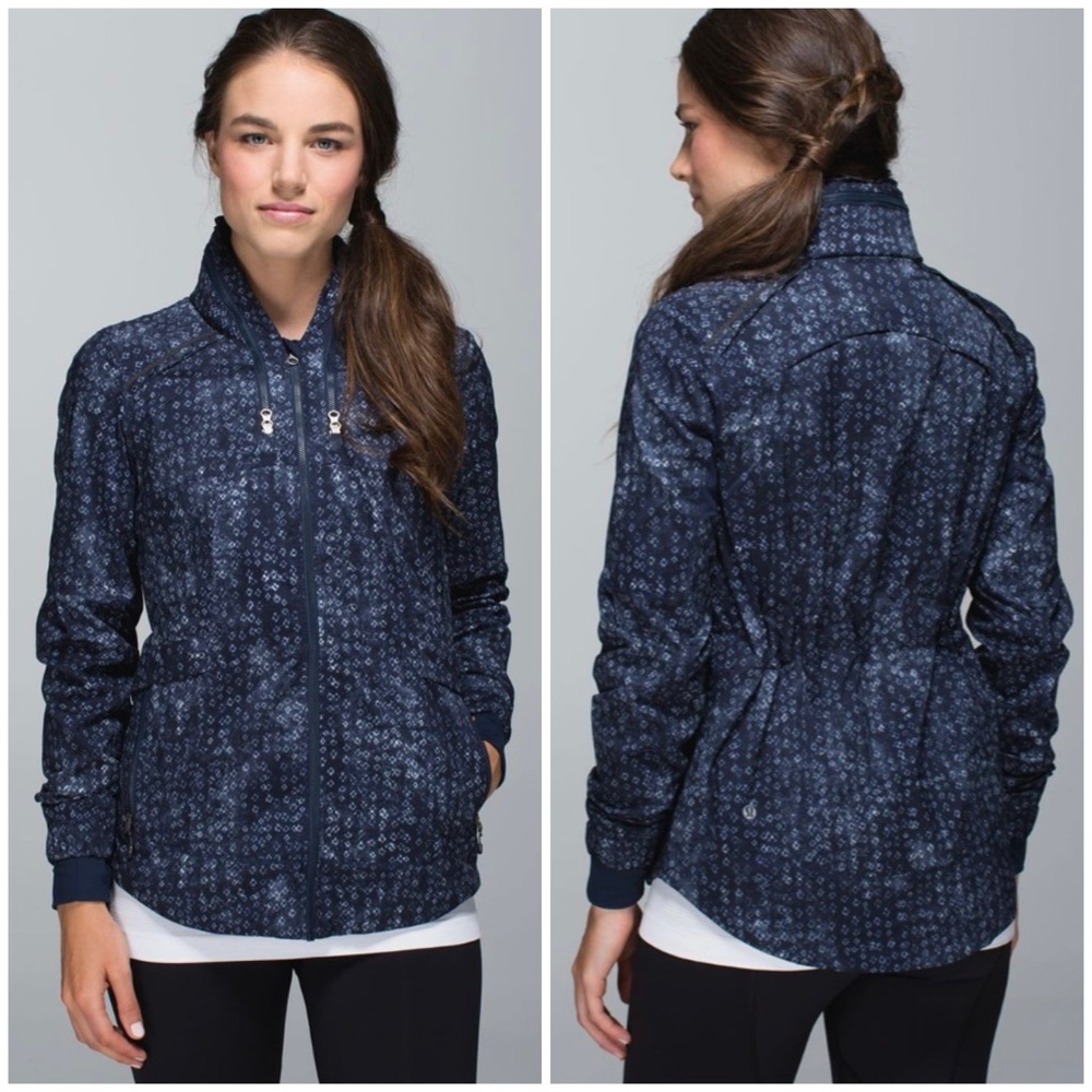 Lululemon jacket size 6 blue spring forward jacket running - Picture 2 of 13